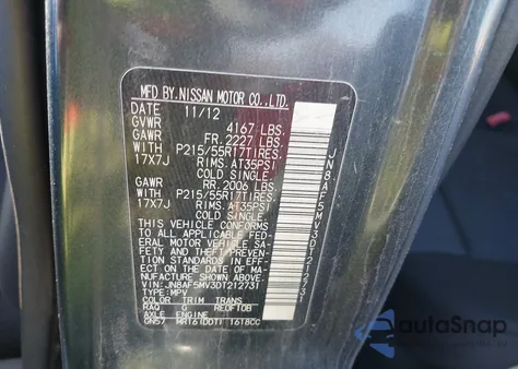 2013 Nissan Juke S из США, поврежденный, VIN JN8AF5MV3DT212731